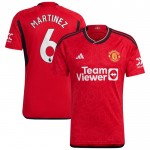 Günstige Fußballtrikots Manchester United Martinez 6 Heimtrikot 2023-24 Kurzarm